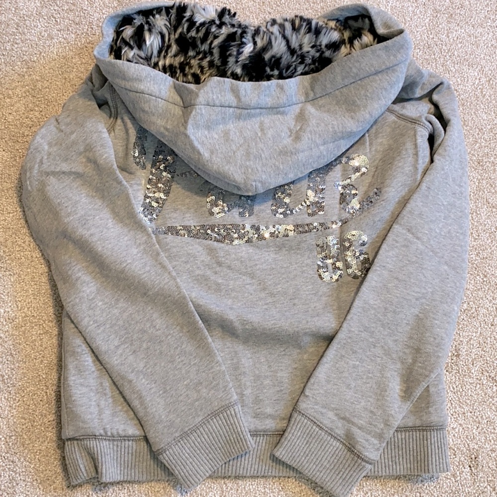 Victoria’s Secret Pink Fur Hoodie size xs